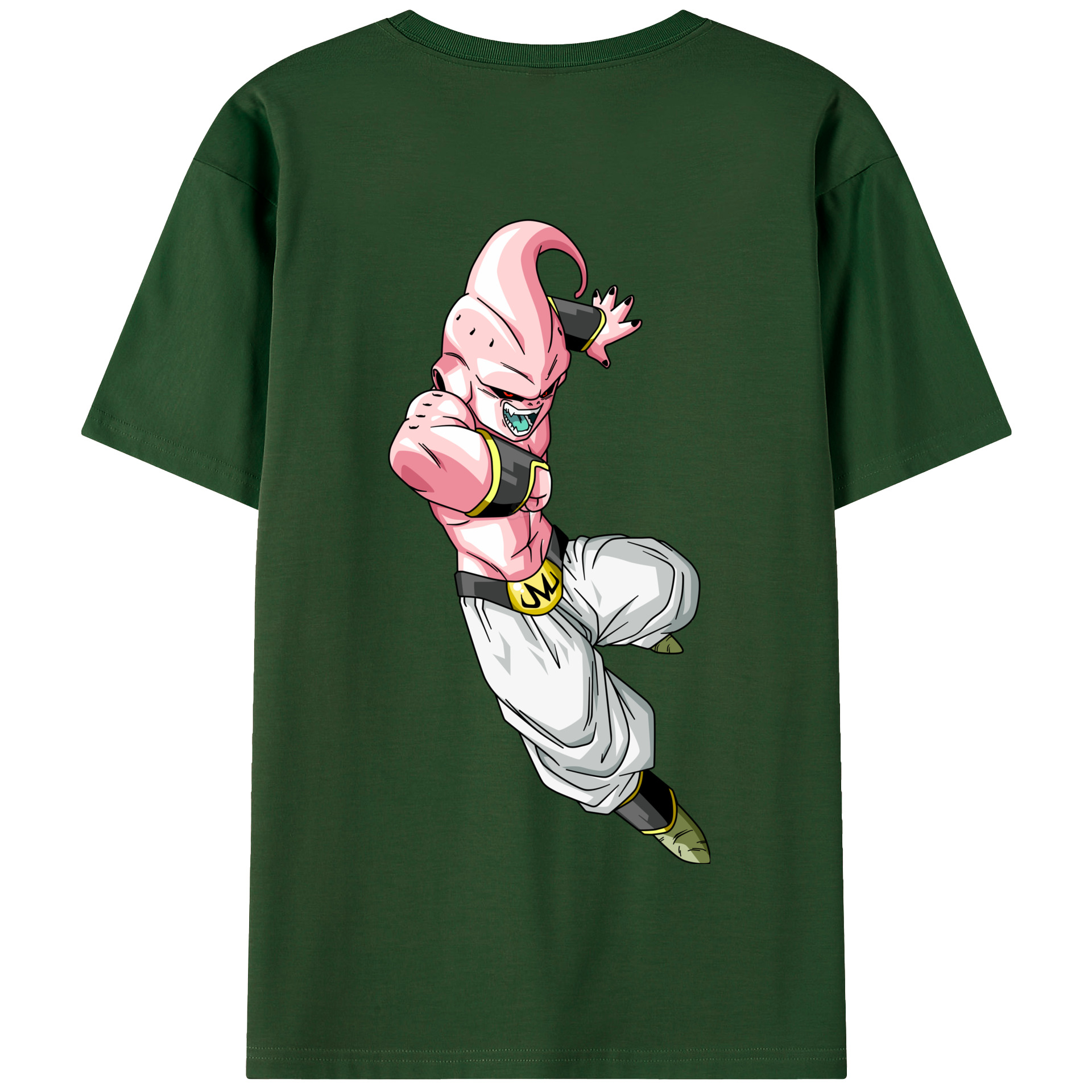 （画像用） ドラゴンボール 魔人ブウ DRAGON BALL Majin Buu 綿100％半袖Tシャツ（背面プリント）